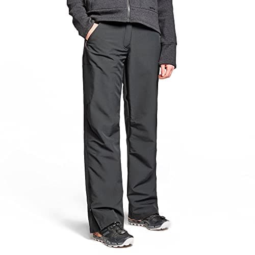 Image of Peter Storm Women's Rapid Softshell Trousers, Lightweight, Stretchy, 96% Polyester 4% Elastane, Three Zipped Pockets, for Walking and Hiking (UK, Numeric, 10, Regular, Regular, Black)