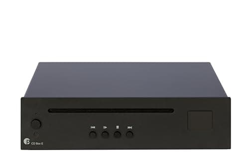 Image of Pro-Ject CD Box E Ultra Compact Entry Level CD Player with Real Red Book CD-DA Drive, Black