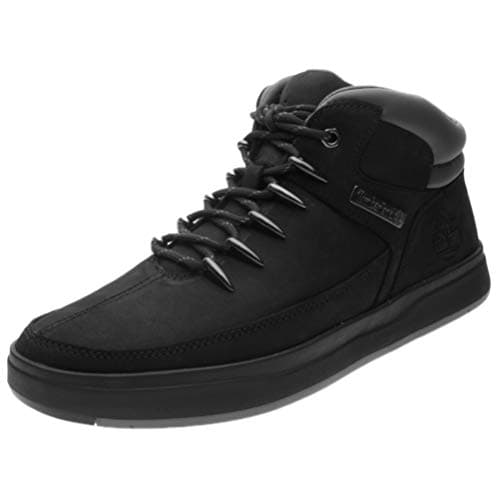 Image of Timberland Men's Davis Square Hiker Boots, Black Nubuck, 8.5 UK