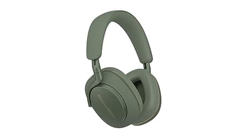 Image of Bowers & Wilkins PX7 S2e Noise Cancelling Wireless Over Ear Headphones with Qualcomm aptX™ Adaptive & Quick Charge, 30 Hours of Playback and Six Built-In Microphone - Forest Green