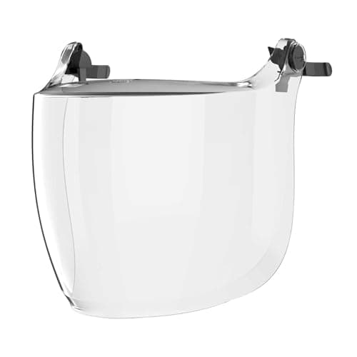 Image of JSP EVOGUARD C1 Industrial Visor - Clear - Eye & Face Protection - Face Shield - Compatible with JSP Safety Helmets, Half-Masks & Ear Defenders - EN 166 & EN 172