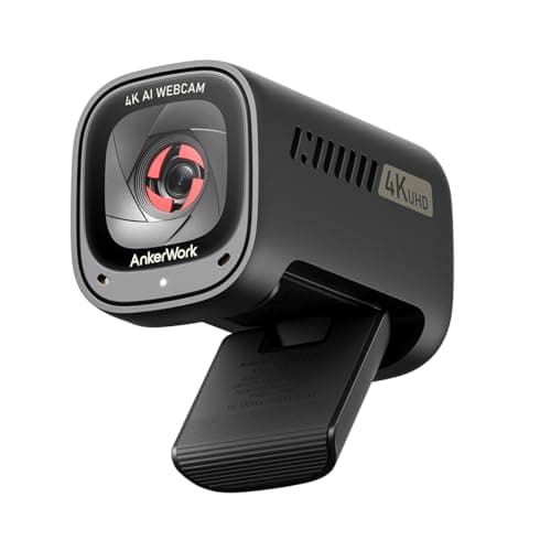 Image of AnkerWork C310 4K Webcam for PC, 12 Megapixel, AI Auto Focus, AI Framing, AI Noise Canceling Mic, Built-In Privacy Cover, Adjustable FOV, 1080p@60FPS HDR, USB Webcam for Video Calls and Livestreams