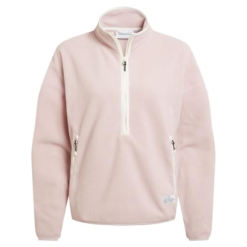 Image of Craghoppers Womens/Ladies CO2 Renu Technology Half Zip Fleece Top (16 UK) (Dusky Carnation)