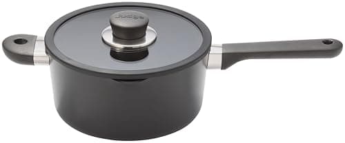 Image of Judge Vista Ceramic 20cm Draining Saucepan – 3L, Aluminium Base with Non-Stick Ceramic Coating, Stay Cool Handles, Induction Suitable, Dishwasher Safe