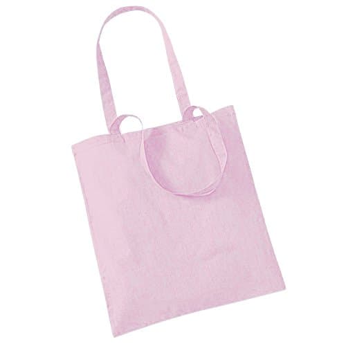 Image of Westford Mill W101 Bag for Life - Long Handles - Pastel Pink