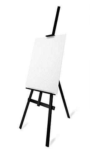 Image of Studio Easel (1800MM HIGH) Display - Pine Wood - Canvas - Picture - Holder - Black