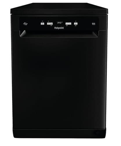 Image of Hotpoint Full Size Freestanding Dishwasher - Black - 14 Place Settings - E Rated - HFC3C26WCB