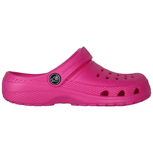 Image of Hot Tuna Kids Cloggs Childs Slip On Strap Shock Absorbing Hot Pink UK 1 (33)