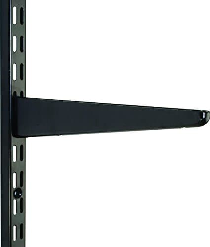 Image of 10 Pack 220mm Black Watson Twin Slot Shelving Bracket