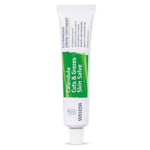 Image of Weleda Calendula Cuts & Grazes Skin Salve, Traditional Healing Ointment, Natural Antiseptic, Antibacterial, Calendula, Traditional Remedy, 25 g