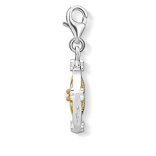 Image of Thomas Sabo Charm pendant Moveable moon & star 925 Sterling Silver, 18k Yellow Gold Plating