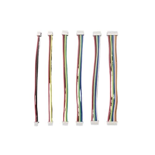 Image of 10Pcs Mini JST 1.25mm Pitch MX1.25 2/3/4/5/6/8 Pins Single-ended/Same Direction Female To Female Plugs Wires Connector 28AWG(Female to Female,Length 10CM,5Pin)
