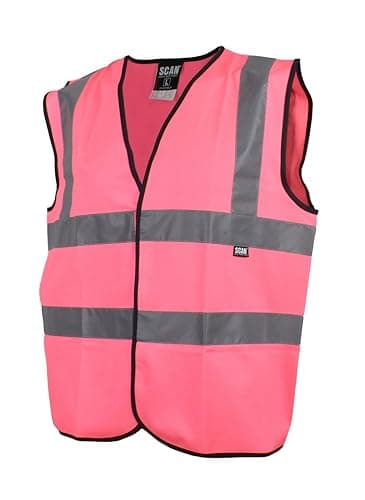 Image of Scan Hi-Vis Waistcoat Pink - L