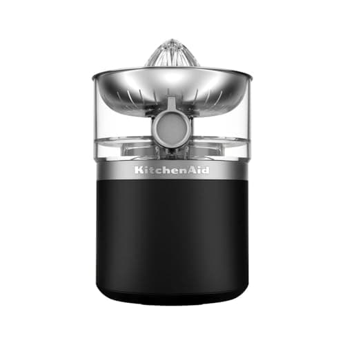 Image of KitchenAid Go 5KCJR160 Cordless Citrus Juicer, Portable Electric Juicer for Oranges, Lemons & Limes, Dishwasher Safe, Battery Sold Separately, Matte Black