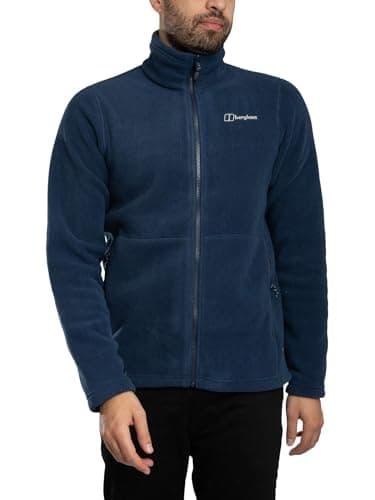Image of Berghaus Men's Prism Polartec Interactive Fleece Jacket | Added Warmth | Smart Fit | Durable Design Fleece Full Zip, Blue, XL