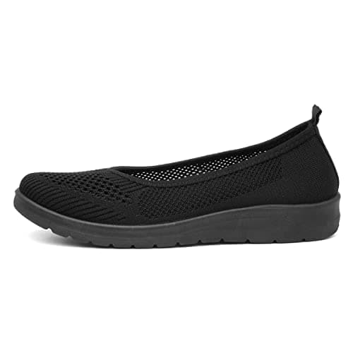 Image of SOFT-LITES. Softlites Womens Black Slip On Ballerina - Size 5 UK - Black