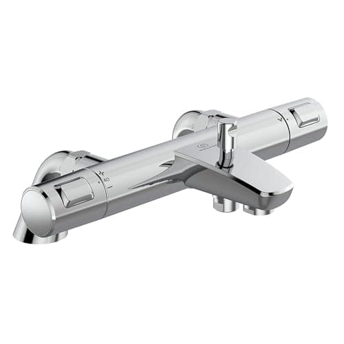 Image of Ideal Standard Ceratherm T25 Exposed Thermostatic Rim Mounted Bath Shower Mixer, Chrome
