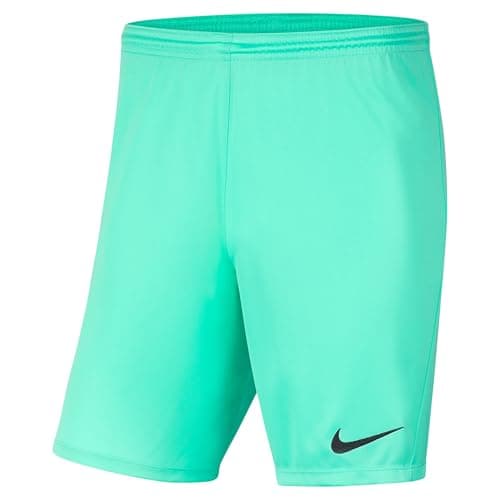Image of NIKE BV6855-354 Dri-FIT Park 3 Shorts Men's HYPER TURQ/BLACK Size XXL