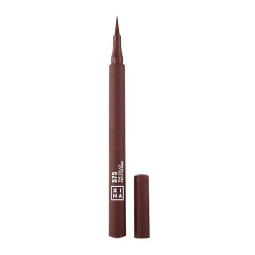 Image of 3INA MAKEUP - The Color Pen Eyeliner 575 - Brown Liquid Eyeliner - 10h Longwear Smudge-proof Formula for Sensitive Eyes - Precise Felt Tip Matte Liner - Vegan - Cruelty Free