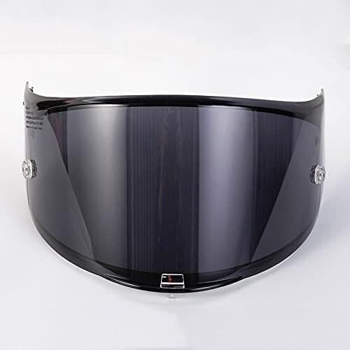 Image of Helmet visor lens, Motorcycle Suitable Fits LS2 A-rrow Carbon Fiber Helmet Chameleon Silver Black Lens Fits LS2 FF323(Black)