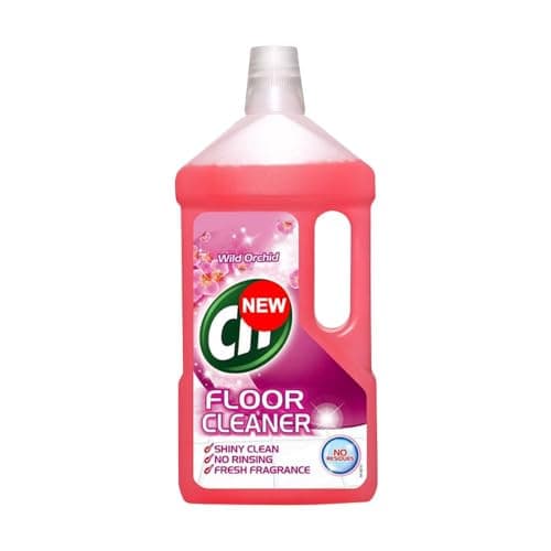 Image of Cif Floor Cleaner Wild Orchid 950ml Pack of 1 All Purpose Cleaning Liquid Tiles Vinyl Linoleum Dirt Stain Mark Remover Kitchen Bathroom Home with Welari Thank You Card | (1pack) (950ml)