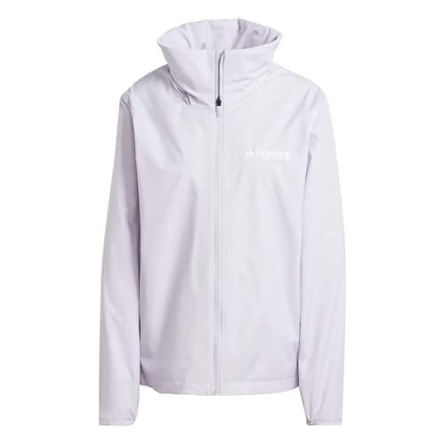 Image of adidas Women's Terrex Multi Essentials 2 Layer Rain Jacket, silver dawn, M