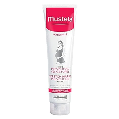 Image of Mustela Maternity Stretch Marks Prevention Cream, Enriched with Plant-Based Ingredients, Hypoallergenic, Dermatologist-Tested, 150ml