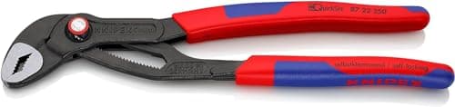 Image of KNIPEX Cobra Quickset High-Tech Water Pump Pliers with Slim Multi-Component Grips 250 mm, 87 22 250