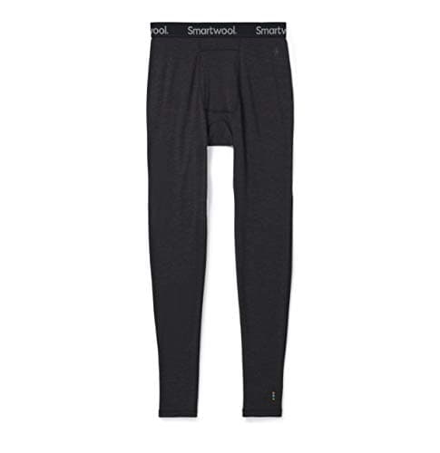 Image of Smartwool Classic Baselayer Men's Thermal Leggings, Merino Wool Bottoms, Long Johns & Thermal Trousers, Running Tights & Ski Pants Base Layer, Breathable Natural Men's Clothing - Charcoal Heather, S