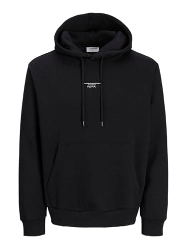 Image of JACK & JONES Jjkenji Sweat Hood Pls - Plus Size, black, 4XL