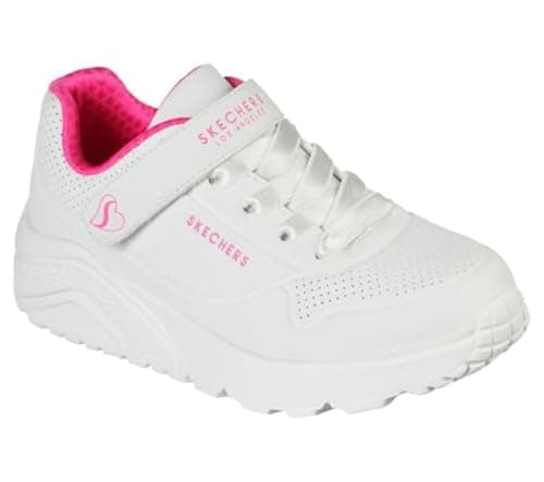 Image of Skechers Unisex Kids Uno Lite Sneaker, White, 13.5 UK