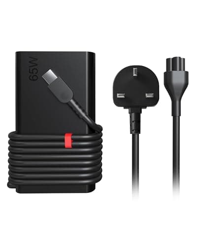 Image of Riabwwox New Slim 65W USB C Laptop Charger Compatible With Lenovo ThinkPad/Yoga/Chromebook Computer Power Adapter X1 T14 T15 T16 T480 T480s T490 T490s T570 T580 T590 E480 E580 L480 X280 C740 C940 C930