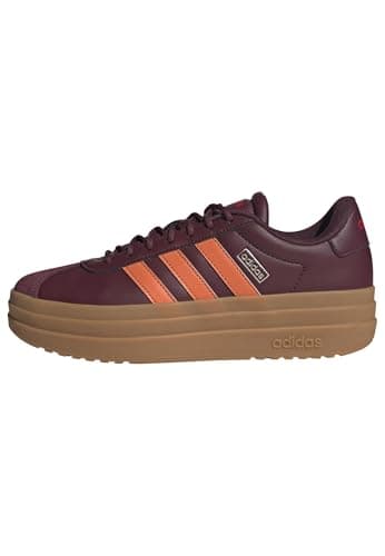 Image of adidas Women's VL Court Bold Shoes, Maroon/Dusky Orange/Pure Ruby, 6 UK