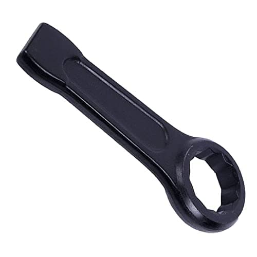 Image of TOP-VIGOR 32 mm Slogging Ring Spanner Striking Straight Handle Box End Wrench Metric Single Ring Flat Spanner Slogging Wrenches for Various Hex Head Bolt
