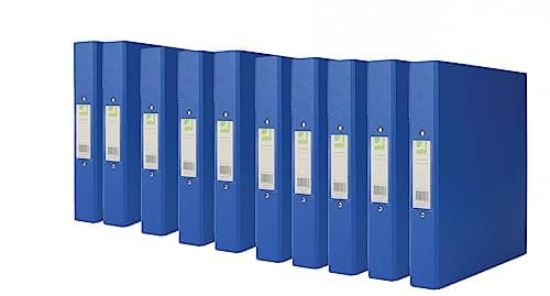 Image of Q-Connect 25mm 2 Ring Binder Polypropylene A4 Blue (Pack of 10) KF02003