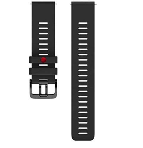 Image of New 2020 Polar Grit X Silicone Wrist band Strap 22mm (Black 145-215 mm)