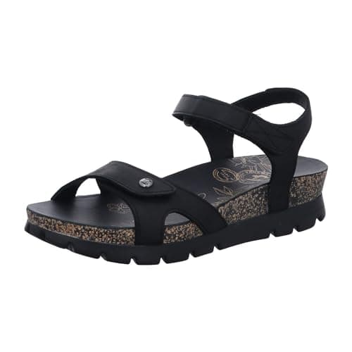 Image of Panama Jack Women's Sulia Flat Sandal, Black B2, 5 UK