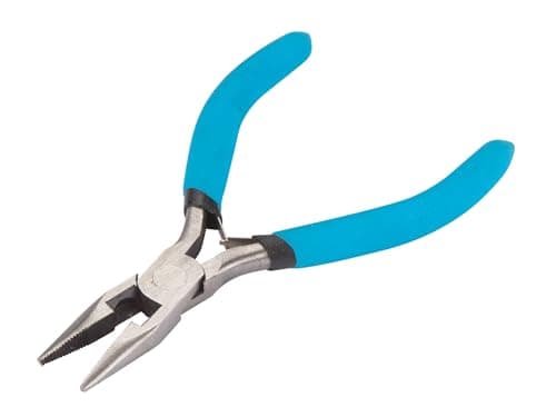 Image of Blue Spot 08507 Mini Long Nose Plier with Dipped Handle - Blue