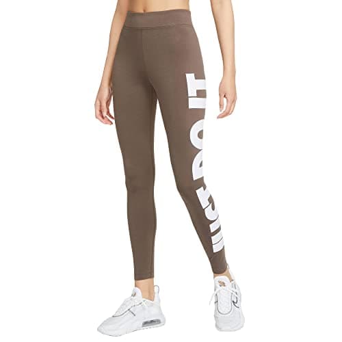 Image of Nike Women's W NSW ESSNTL GX HR LGGNG JDI Leggings, Ironstone/White, XS