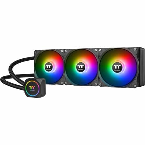 Image of Thermaltake TH360 ARGB Motherboard Sync Edition Intel LGA1700 Ready/AM5/AMD All-in-One Liquid Cooling System 360mm High Efficiency Radiator CPU Cooler CL-W300-PL12SW-B, Black