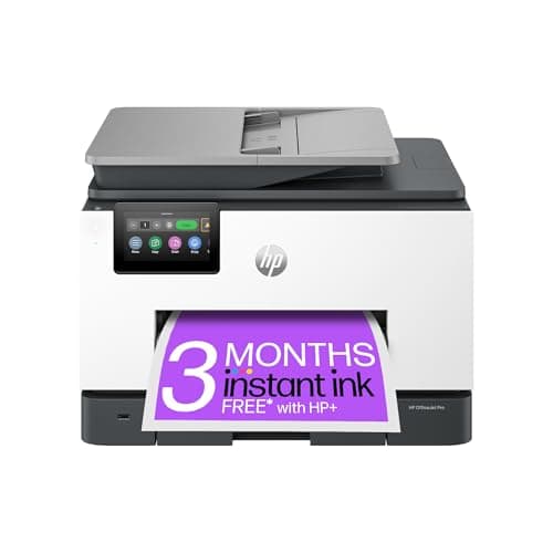 Image of HP OfficeJet Pro 9132e All-in-One Printer | Colour | Printer for Small Office | Print, Scan, Copy Automatic document feeder| 2 Tray | 3 Months of free Instant Ink | Easy Setup | Up To 3 Years Warranty