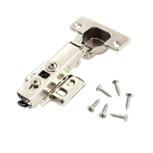 Image of Kamtop 20 Pcs Cabinet Hinges, 110° Soft Close Kitchen Units Door Hinges with 120 Pcs Screws, 35mm Full Overlay Wardrobe Hinges Mute Concealed Cupboard Folding Doors Hinge for Kitchen Bathroom