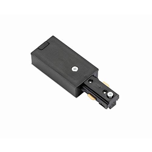 Image of Black 240V Single Circuit Track Live End Accessory Track Lighting
