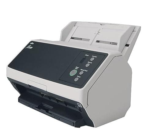 Image of RICOH - fi-8150 Scanner, Automatic Document Feeder (ADF) / Manual Feed, Duplex WORKGROUP Scanner, Contact Image Sensor (CIS) 2x with Clear Image Capture Technology