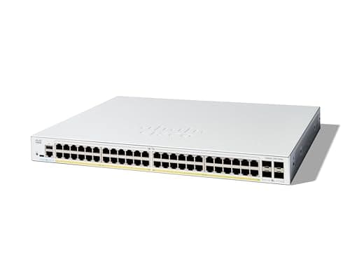 Image of Cisco Catalyst 1200-48P-4X Smart Switch, 48 Port GE, PoE, 4x10GE SFP+, Limited Lifetime Protection (C1200-48P-4X)