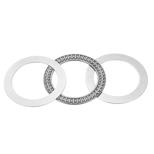Image of sourcing map AXK6590 Thrust Needle Roller Bearings with 2 Washers, Chrome Steel Needle Roller Bearings, ID 65mm, OD 90mm, Thickness 5mm
