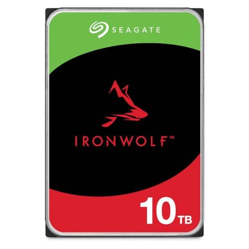 Image of Seagate 10 TB IronWolf NAS 3.5 Inch Hard Drive ST10000VN0008 (SATA 6 Gb/s/256 MB/7200 RPM)