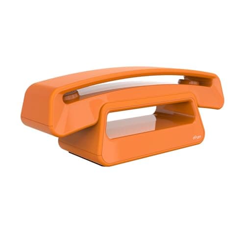 Image of ALCATEL ePure Iconic - DECT Cordless Phone - Classic Design - Large Highly Legible Graphic Display - Handsfree - Call Barring - Orange