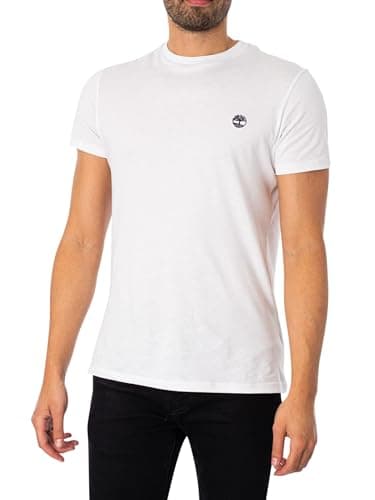 Image of Timberland Men's Dunstan River Slim Crew T-Shirt, White, S
