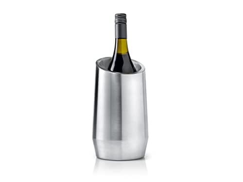Image of Leopold LV213000 Vienna Double-Walled Wine Cooler,Silver,13.9 x 13.9 x 25 cm